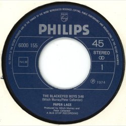 Paper Lace - The Blackeyed Boys, Jean (1974)
