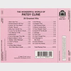 Patsy Cline - The Wonderful World Of Patsy Cline (26 Greatest Hits) (1991)