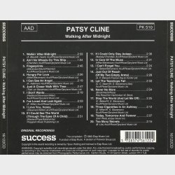 Patsy Cline - Walking After Midnight (Success 16122CD) (Sort Bagside)