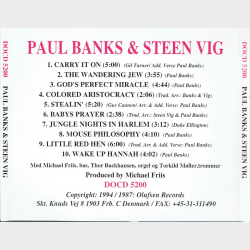 Paul Banks &amp; Steen Vig
