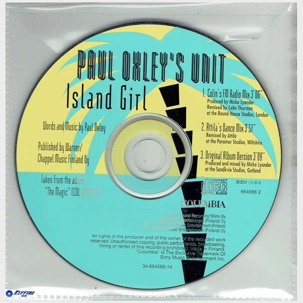 Paul Oxley's Unit - Island Girl (1997) (Promo)