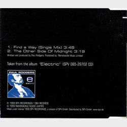 Paul Rodgers - Find A Way (1999) - NY