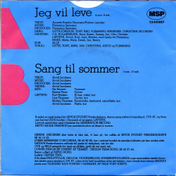 Peter Wessels Soldater - Jeg Vil Leve (1987)