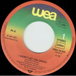 Ph. D - I Won't Let You Down (1981)