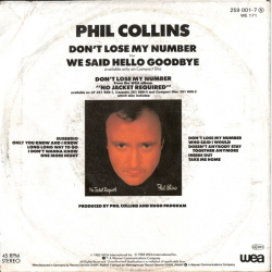 Phil Collins - Don't Lose My Number (1985)