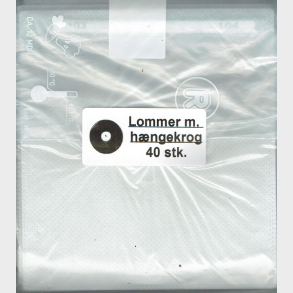 Plastlommer m Hngekrog 40 stk.