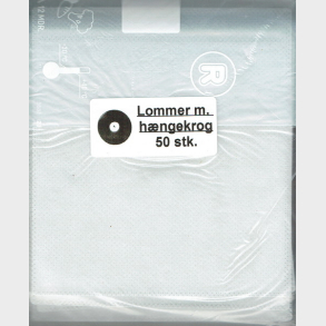 Plastlommer m Hngekrog 50 stk