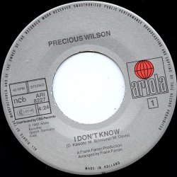 Precious Wilson - I Don't Know (1982)