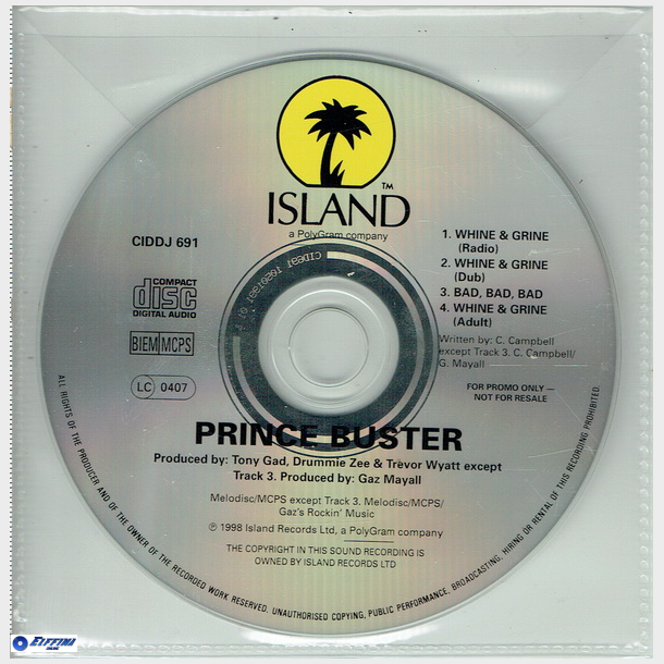 Prince Buster - Whine &amp; Grine (1998) (Promo)