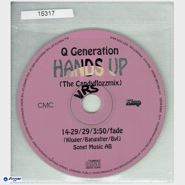 Q Generation - Hands Up (1994) (Promo)