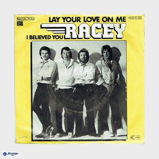 Racey - Lay Your Love On Me (1978) (Etiket)