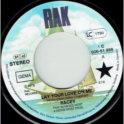 Racey - Lay Your Love On Me (1978) (Etiket)