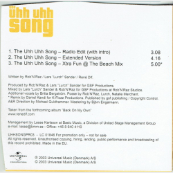Rene Dif - The Uhh Uhh Song (2003) (2003) (Promo)