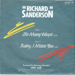 Richard Sanderson - So Many Ways (1988)