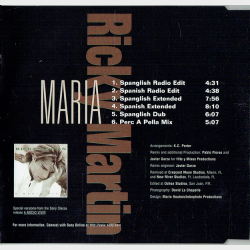 Ricky Martin - Maria (Mixes) (1996)