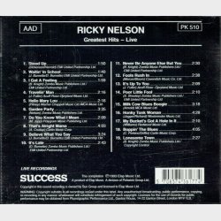 Ricky Nelson - Greatest Hits Live (1993)