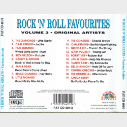 Rock 'n' Roll Greats (Favourites) Volume 3 (Three) (1993)