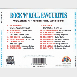 Rock 'n' Roll Greats (Favourites) Volume 4 (Four) (1993)