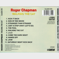 Roger Chapman - Walking The Cat (1989)