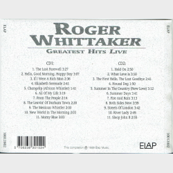 Roger Whittaker - Greatest Hits Live (1999) (Fat)