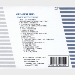 Roger Whittaker - Greatest Hits (Roger Whittaker Live) (1988)