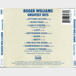 Roger Williams - Greatest Hits (1990)