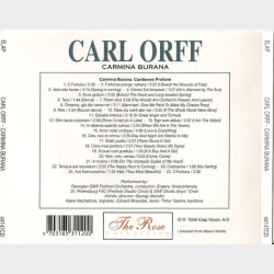 Rose 44147CD - Carl Orff - Carmina Burana (1998)