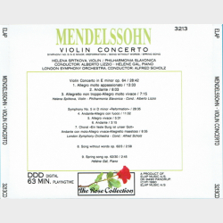 Rose Collection 3213CD - Felix Mendelssohn Violin Concerto (1990)
