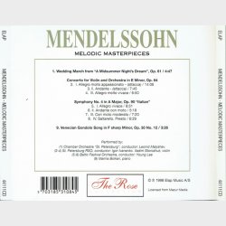 Rose Collection (44111CD) - Mendelssohn Melodic Masterpieces (1998)