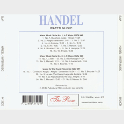 Rose Collection 44128CD - Georg Friedrich Hndel Water Music (1998)