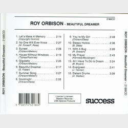 Roy Orbison - Beautiful Dreamer (1988) (Success 2188CD)