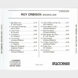Roy Orbison - Bye Bye Love (1993)