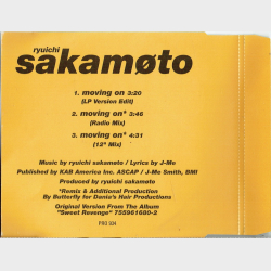 Ryuichi Sakamto - Moving On (1994) (Promo)