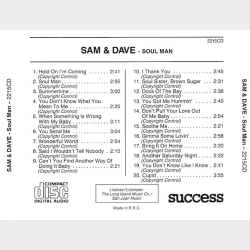 Sam &amp; Dave - Soul Man (Success 2215CD)