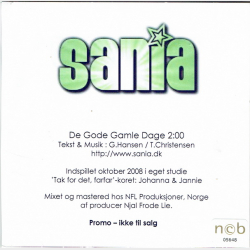 Sania - De Gode Gamle Dage (2008) (Promo)
