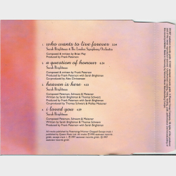 Sarah Brightman - Who Wants To Live forever (1997)