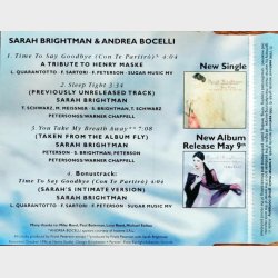Sarah Brightman &amp; Andrea Bocelli - Time To Say Goodbye (Con Te Partir&ograve;) (1997)