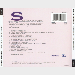 Sarah Vaughan - 16 Most Requested Songs (1993)