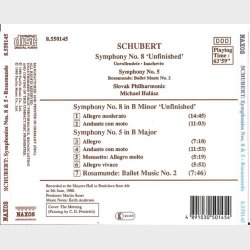 Schubert - Symphony No. 8, Symphony No. 5, Roasmunde (1989) - NY