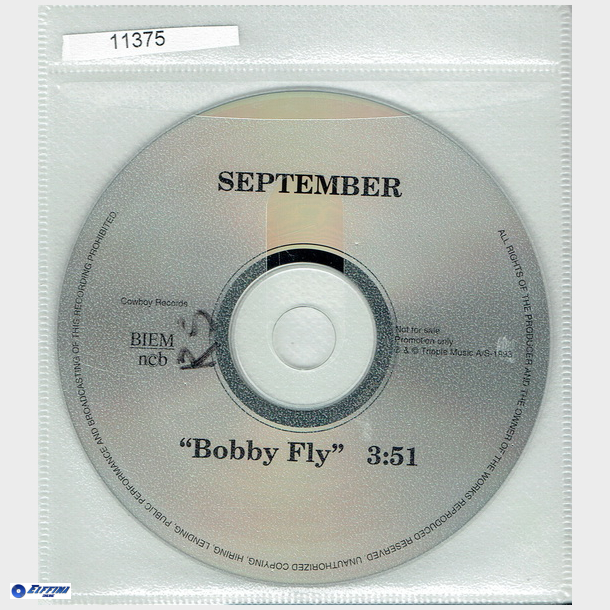 September - Bobby Fly (1993) (Promo)