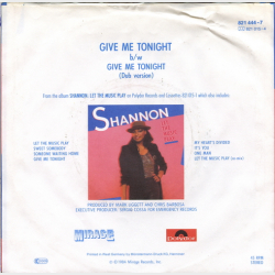 Shannon - Give Me Tonight (Edited Version) (1984)