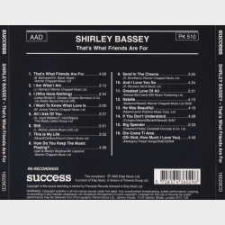 Shirley Bassey - That's What Friends Are For (1993) (Success)