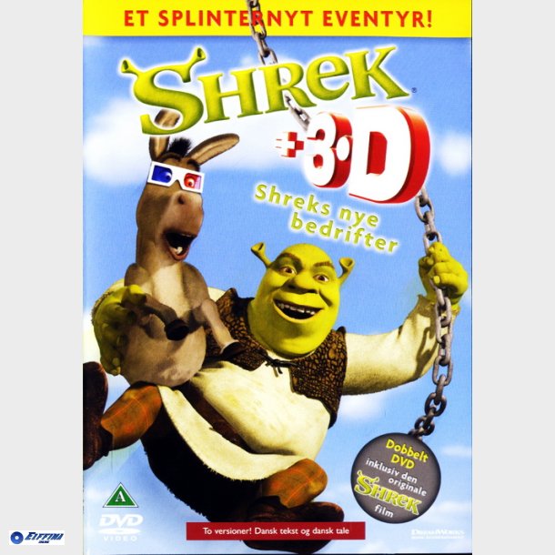 Shrek 1 &amp; Shrek 3D - Shreks Nye Bedrifter (2001)