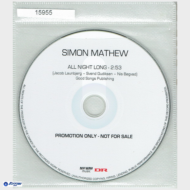 Simon Mathew - All Night Long (2008) (Promo)