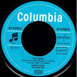 Simon Park Orchestra - Eye Level (Themes From Van Der Walk) (1973
