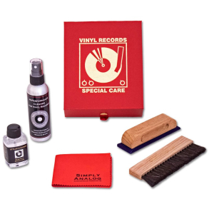 Simply Analog Luksus Rengringsst i Rd Lder Boks