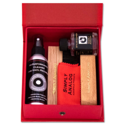 Simply Analog Luksus Rengringsst i Rd Lder Boks