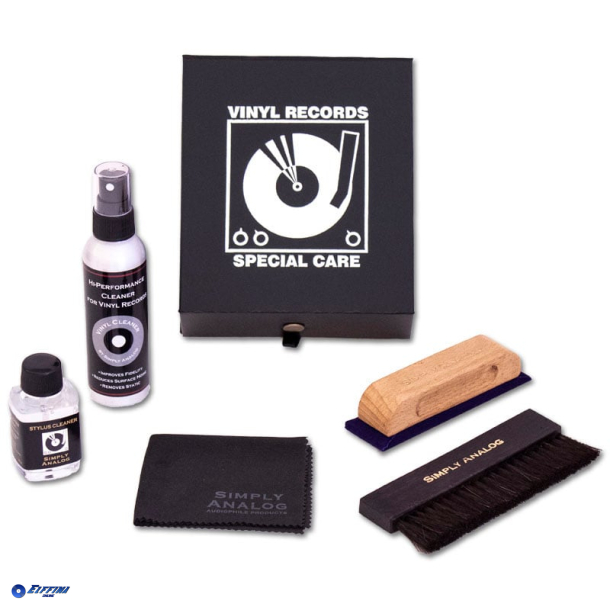 Simply Analog Luksus Rengringsst i Sort Lder Boks