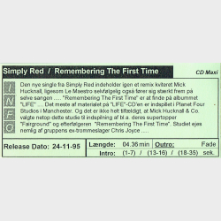 Simply Red - Remembering The First Time (1995)