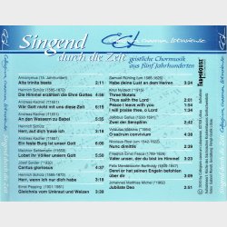 Singend Durch Die Zeit - Collegium Canorum Lobaviense (2010)